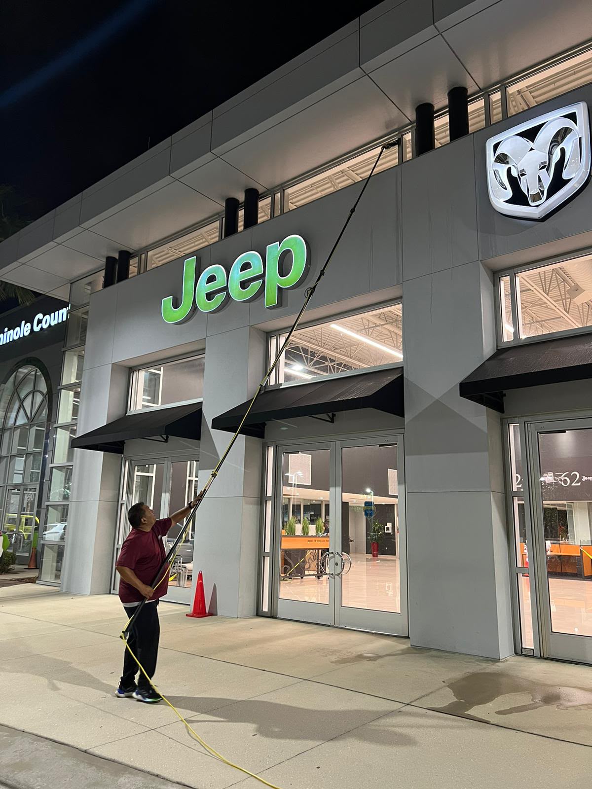 Commercial cleaning project